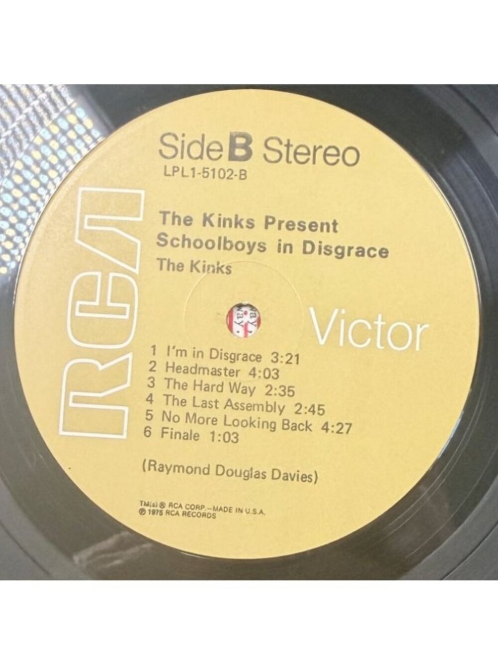 The Kinks Schoolboys In Disgrace LP 1975 Rock RCA Victor LPL1-5102 Stereo - Picture 5 of 7